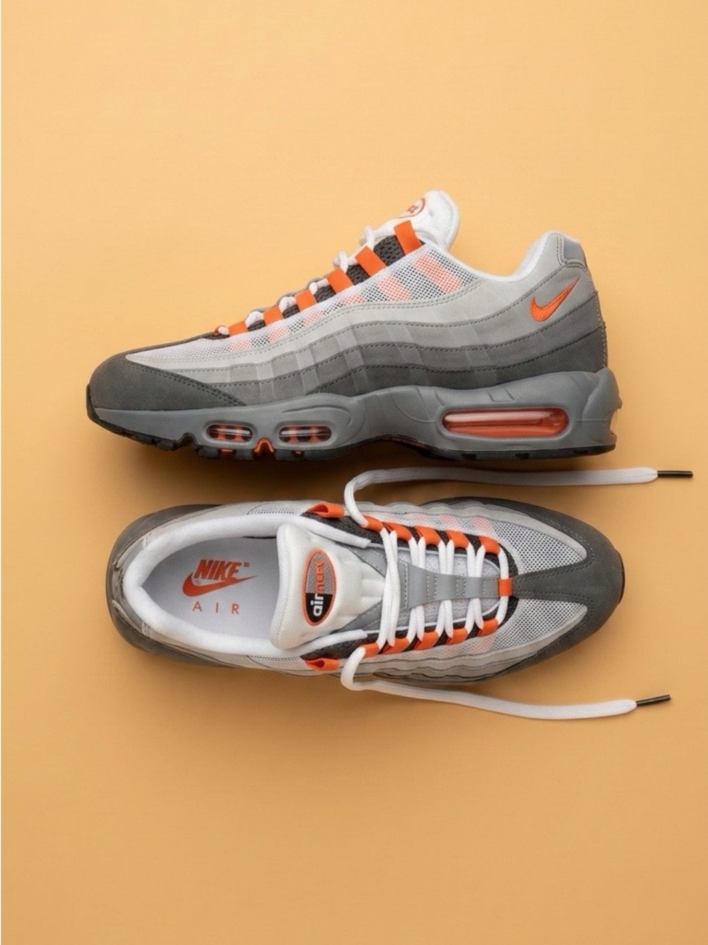 Nike Air Max 95 in Grey and Orange